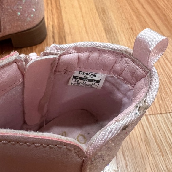 Pink Glitter Osh Kosh Toddler Boots - Picture 7 of 7